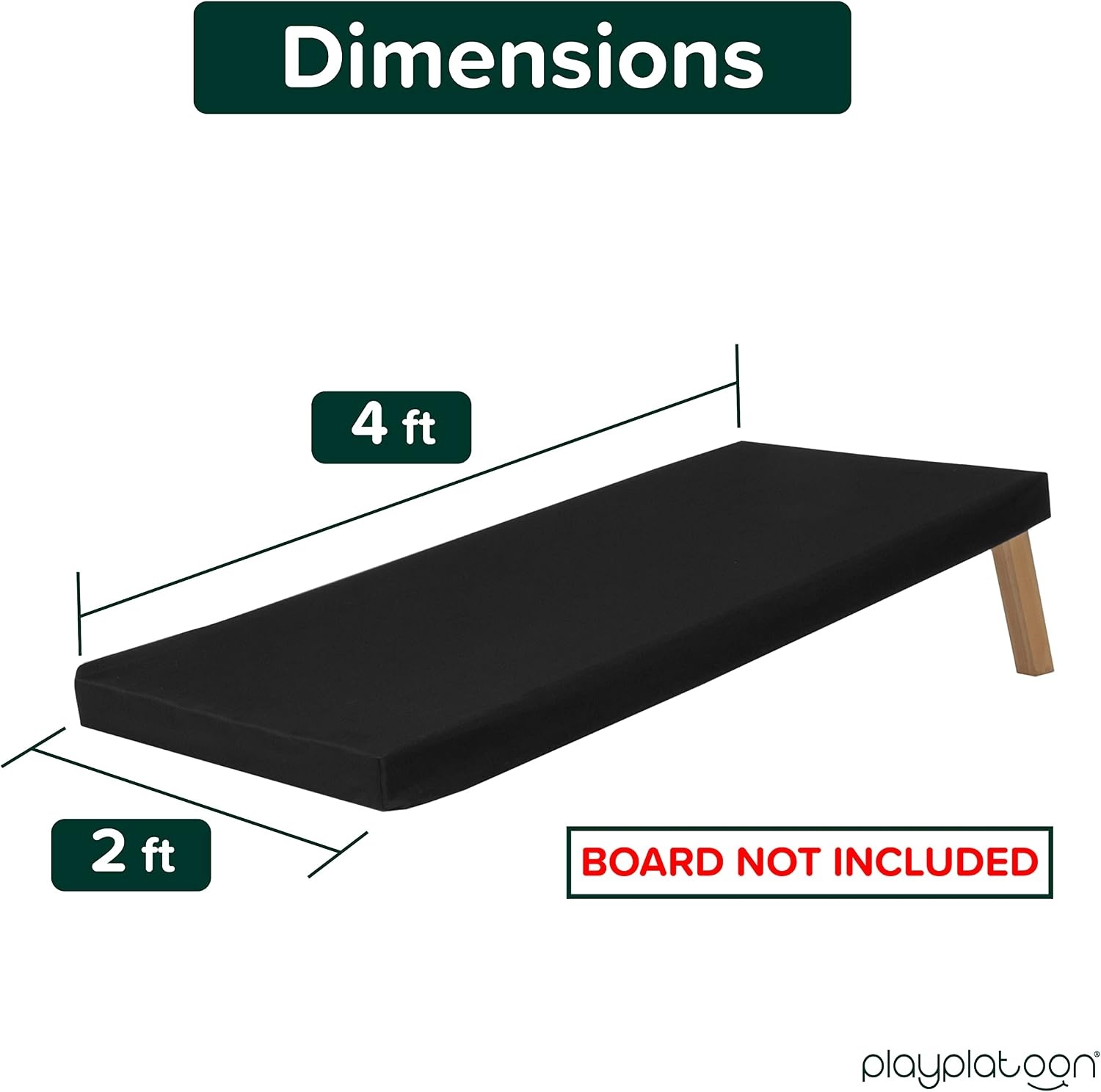 Play Platoon Cornhole Board Cover 2 Pack, Regulation Size, Protects Boards from Sun, Rain, Snow, Fits Standard Sizes, Includes Shoulder Strap(Black)