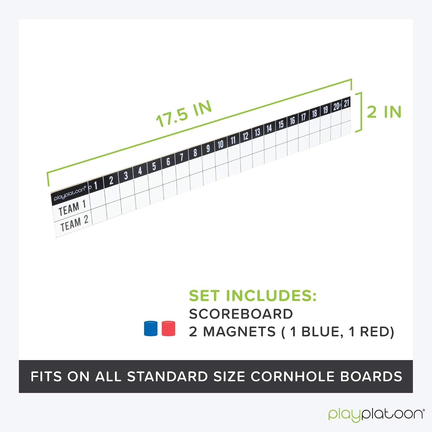 Play Platoon Cornhole Metal Scoreboard with Magnetic Score Keepers for Corn Hole Boards(One Scoreboard)