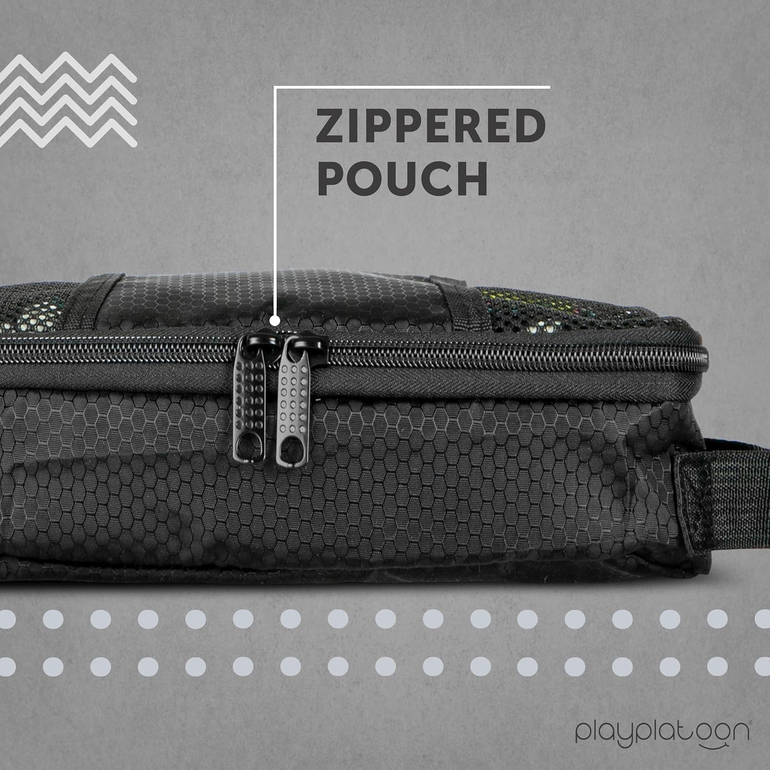 Play Platoon Cornhole Bag Carrying Bag, with 4 Separation Pouches, Black(Long) - view 3