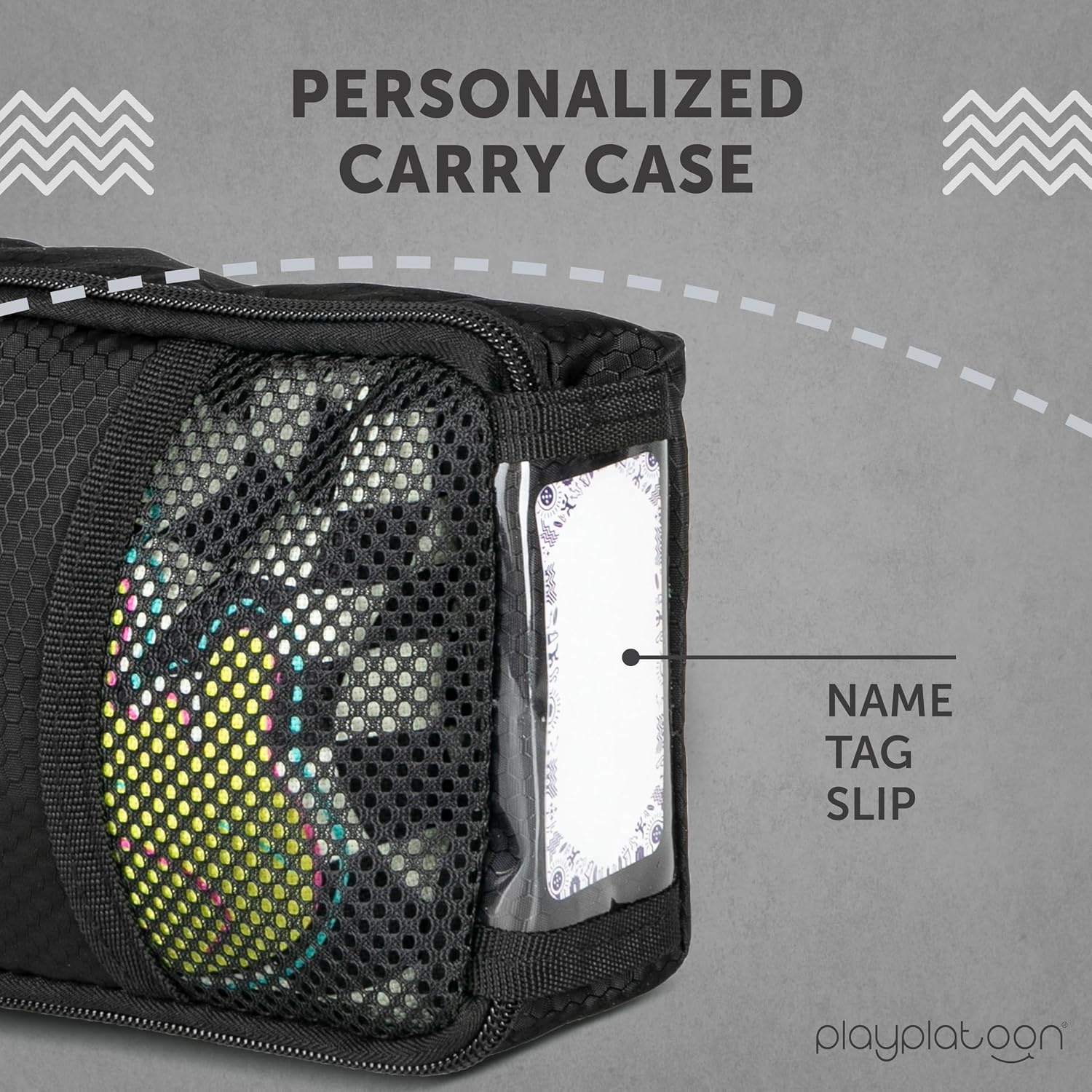 Play Platoon Cornhole Bag Carrying Bag, with 4 Separation Pouches, Black(Long) - view 5