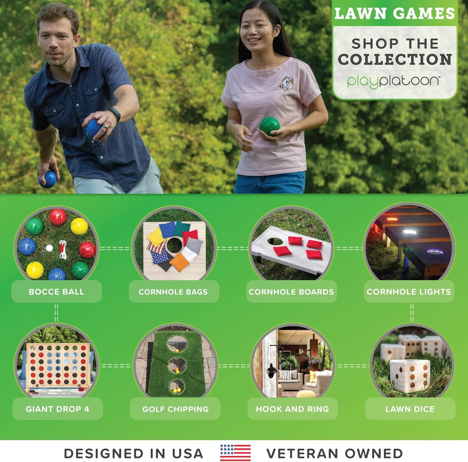 Play Platoon Lawn Dice – Giant Wooden Yard Dice Game for Playing Endless Outdoor Games(Wood) - view 6