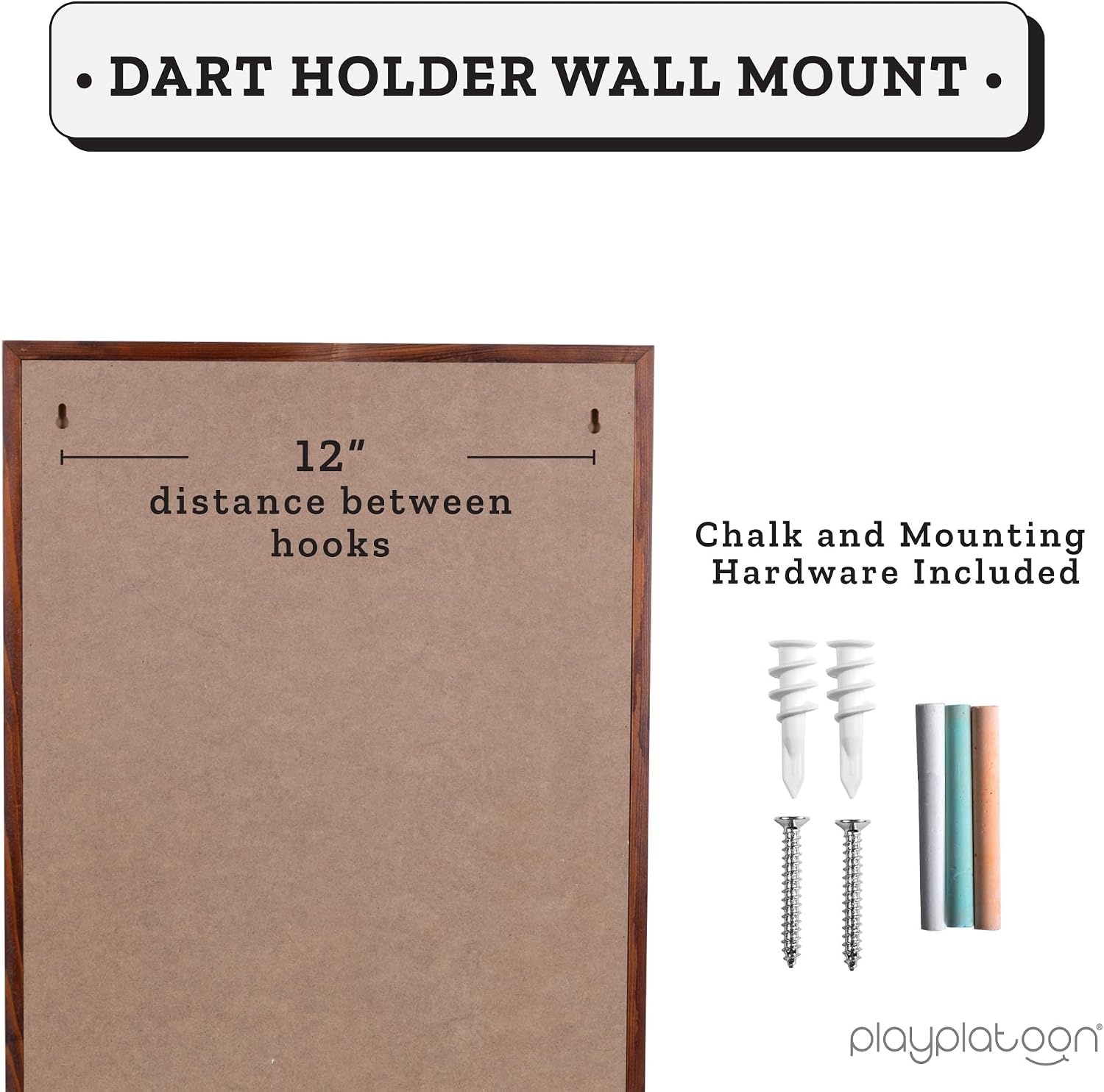 Play Platoon Dart Scoreboard & Darts Holder Wall Mount – Wood Score Board, Professional Darts Accessories, Dart Holder(22 x 16 inch) - view 5