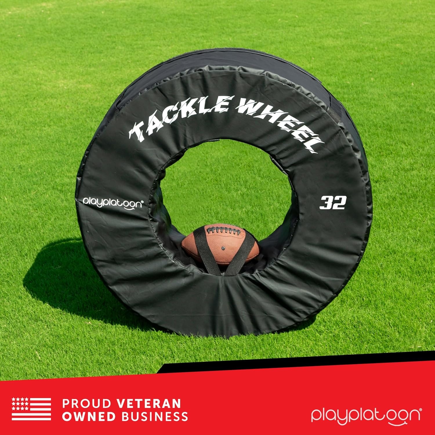 Play Platoon Football Tackle Dummy – Tackling Wheel Dummies for Youth Football Training – Tackle Wheel for Blocking, Hitting Drills and Practice(32 Inch) - view 8
