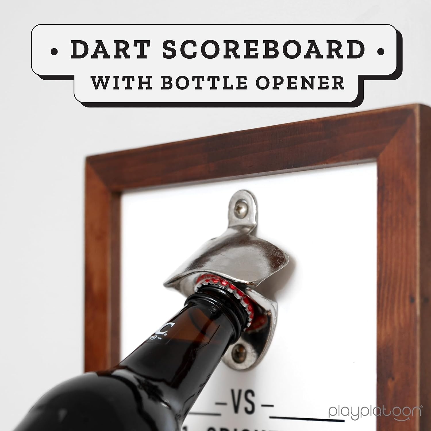 Play Platoon Dart Scoreboard & Darts Holder Wall Mount – Wood Score Board, Professional Darts Accessories, Dart Holder(8 x 16 inch) - view 4