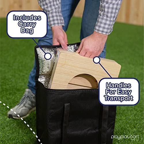 Play Platoon Cornhole Airmail Box – Set of 2 – Perfect for Practice – Competitive Cornhole Player Bag Toss Training, Prepare for Professional Games – Board only, Bags not Included(2 Pack – Travel / Folding) - view 2