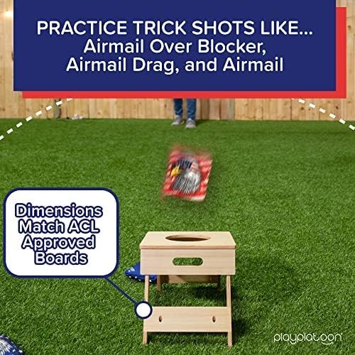 Play Platoon Cornhole Airmail Box – Set of 2 – Perfect for Practice – Competitive Cornhole Player Bag Toss Training, Prepare for Professional Games – Board only, Bags not Included(2 Pack – Travel / Folding) - view 5