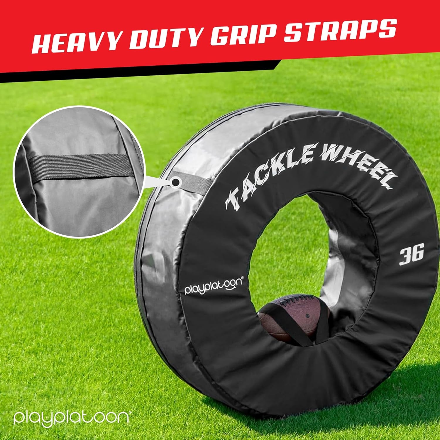 Play Platoon Football Tackle Dummy – Tackling Wheel Dummies for Youth Football Training – Tackle Wheel for Blocking, Hitting Drills and Practice(36 Inch) - view 7