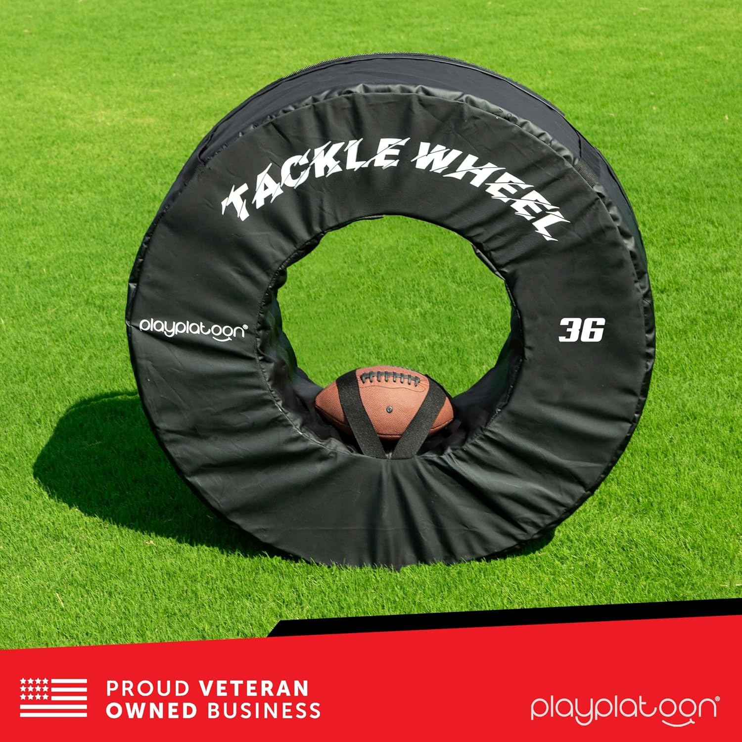 Play Platoon Football Tackle Dummy – Tackling Wheel Dummies for Youth Football Training – Tackle Wheel for Blocking, Hitting Drills and Practice(36 Inch) - view 8
