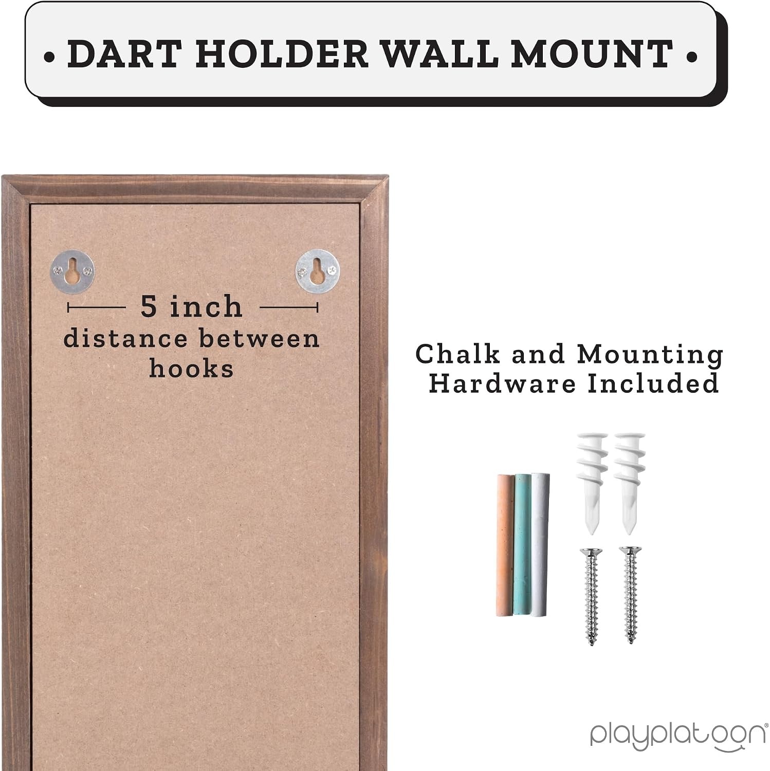 Play Platoon Dart Scoreboard & Darts Holder Wall Mount – Wood Score Board, Professional Darts Accessories, Dart Holder(15.75 x 8 inch) - view 6