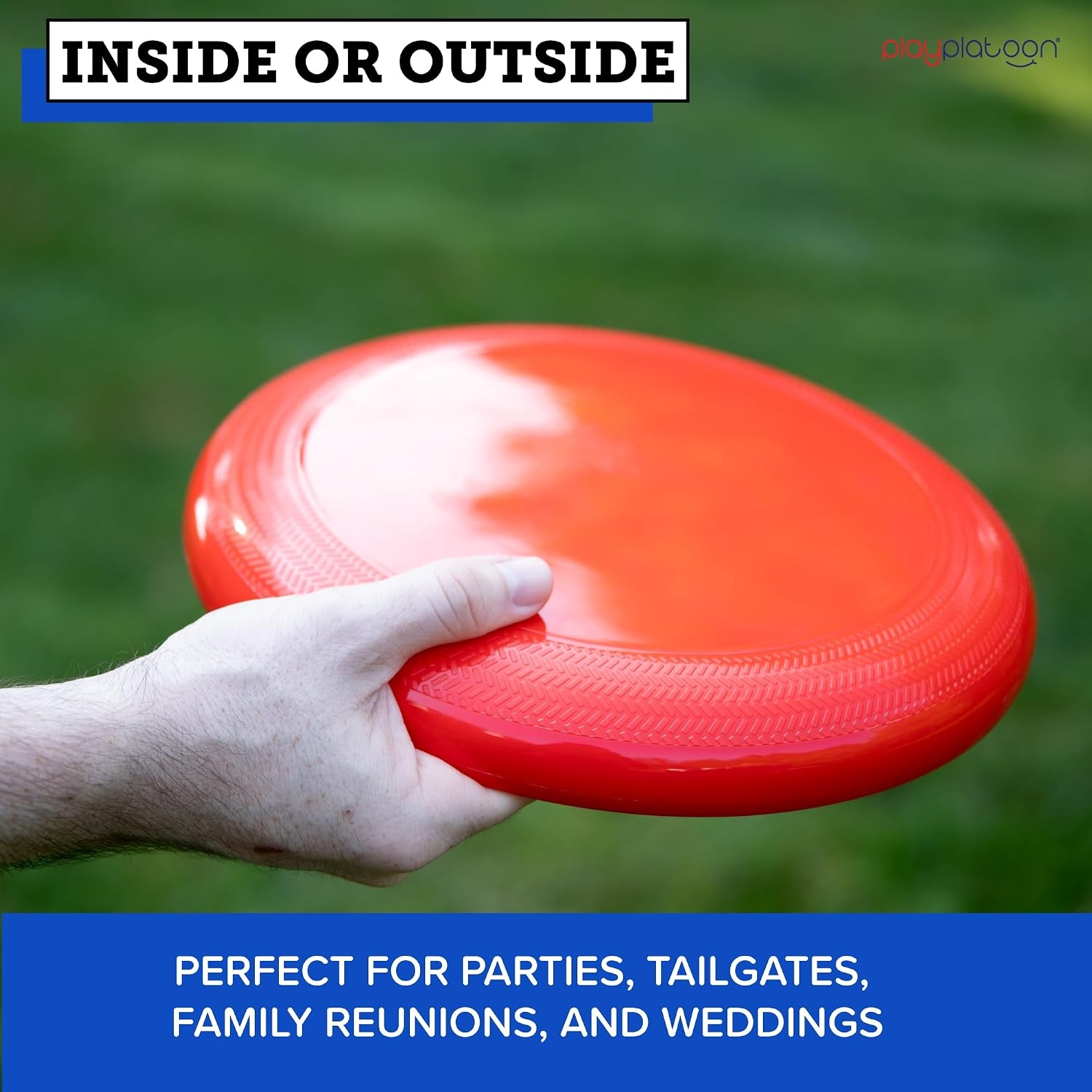 Play Platoon Bottle Jam Flying Disc Game for Teens & Adults to Play Outdoors – Yard Set Tailgate Party Game for Backyard and Beach(Red  White & Blue) - view 6