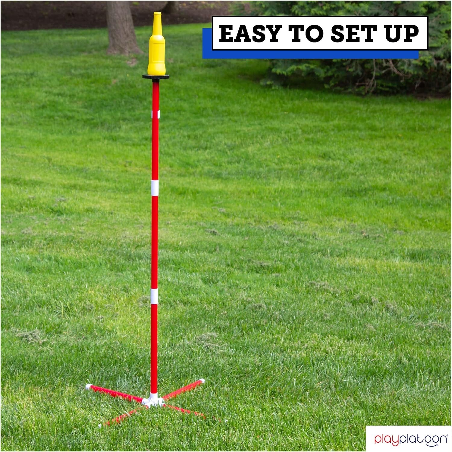 Play Platoon Bottle Jam Flying Disc Game for Teens & Adults to Play Outdoors – Yard Set Tailgate Party Game for Backyard and Beach(Traditional) - view 4