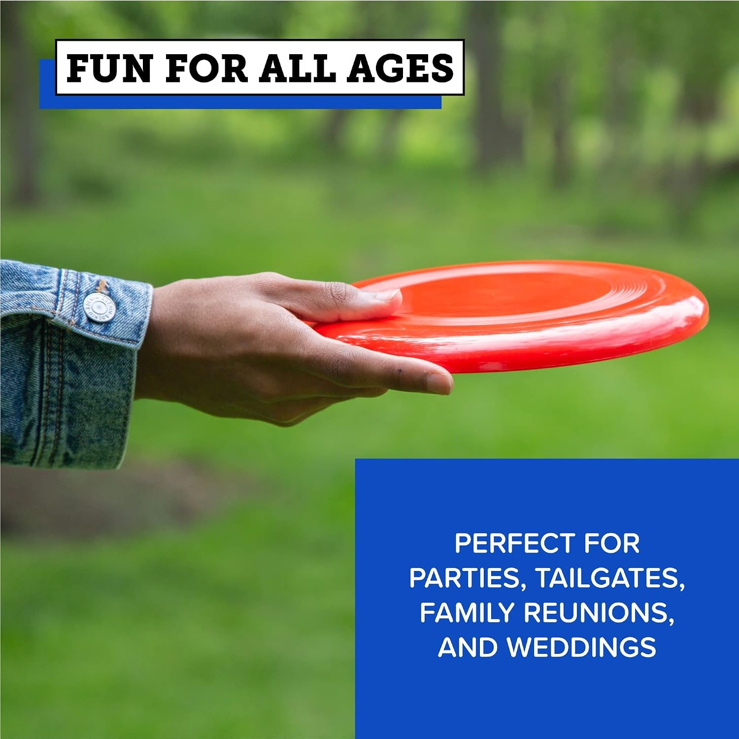 Play Platoon Bottle Jam Flying Disc Game for Teens & Adults to Play Outdoors – Yard Set Tailgate Party Game for Backyard and Beach(Traditional) - view 5