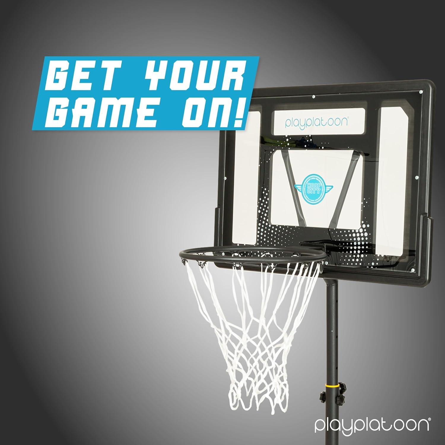 Play Platoon Swimming Pool Basketball Hoop Poolside Above Ground Games for Family – Backboard Adjustable Height 3-4 Feet, Includes PU Leather Basket Ball & Air Pump – Great for Inground Pool Deck(Large  24×32) - view 7